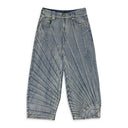 BLUE ALL SEEING STRAIGHT-FIT JEANS