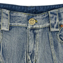 BLUE ALL SEEING STRAIGHT-FIT JEANS