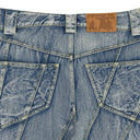 BLUE ALL SEEING STRAIGHT-FIT JEANS