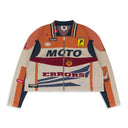 ORANGE MOTO TRACK JACKET