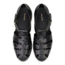 BLACK FISHERMAN SANDALS