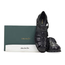 BLACK FISHERMAN SANDALS