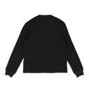 BLACK LONG SLEEVE THERMAL SWEATSHIRT