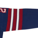 NAVY FOOTBALL HOODED ZIP-UP SWEATER