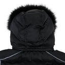 BLACK JORDAN WITH FUR HOODIE