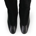 BLACK M&E OVER THE KNEE BOOTS