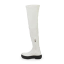 WHITE ARPEGE HIGH OVER THE KNEE BOOTS