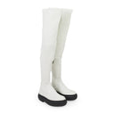 WHITE ARPEGE HIGH OVER THE KNEE BOOTS