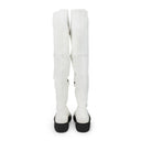 WHITE ARPEGE HIGH OVER THE KNEE BOOTS