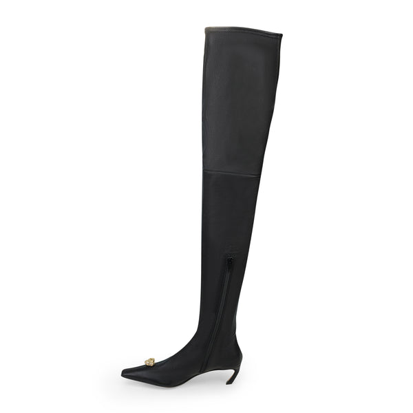 BLACK SWING CUISSARDES OVER THE KNEE BOOTS