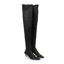 BLACK SWING CUISSARDES OVER THE KNEE BOOTS