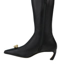 BLACK SWING CUISSARDES OVER THE KNEE BOOTS