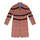 PINK/GREEN CHIFFON CHECK LONG BLAZER