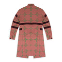 PINK/GREEN CHIFFON CHECK LONG BLAZER