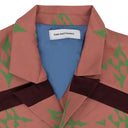 PINK/GREEN CHIFFON CHECK LONG BLAZER