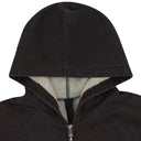 BROWN ZIP UP HOODIE