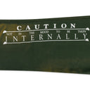 GREEN CAUTION SWEATPANTS