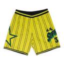 YELLOW STAR BASKETBALL SHORTS
