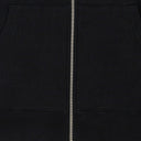 BLACK CREST ZIP UP HOODIE