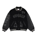BLACK PRAISES VARSITY JACKET