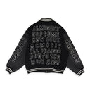BLACK PRAISES VARSITY JACKET