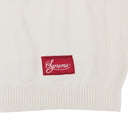 WHITE FOOTBALL HOODED ZIP-UP SWEATER