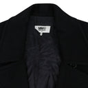 BLACK CROPPED WOOL JACKET