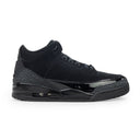 BLACK/WHITE AIR JORDAN 3 RETRO SNEAKERS