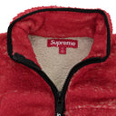 RED KATE MOSS FLEECE ZIP-UP SWEATER