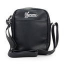 BLACK SUPREME LEATHER SHOULDER BAG