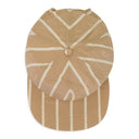 BROWN STRIPED CRUSHER HAT