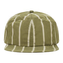 GREEN/WHITE STRIPED CRUSHER HAT