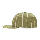 GREEN/WHITE STRIPED CRUSHER HAT