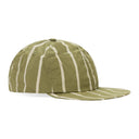 GREEN/WHITE STRIPED CRUSHER HAT