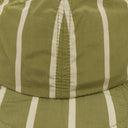GREEN/WHITE STRIPED CRUSHER HAT