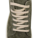 GREEN/WHITE SCARPE WOVE SNEAKERS