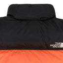 ORANGE/BLACK TNF NUPTSE PUFFER JACKET