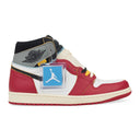 RED NIKE AIR JORDAN 1 RETRO HIGH SNEAKERS