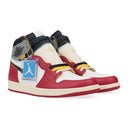 RED NIKE AIR JORDAN 1 RETRO HIGH SNEAKERS