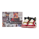 RED NIKE AIR JORDAN 1 RETRO HIGH SNEAKERS