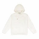 WHITE EMBOSSED BOX LOGO HOODIE