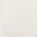 WHITE EMBOSSED BOX LOGO HOODIE