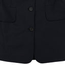 BLACK TROMPE L'OEIL TAILORED SUIT BLAZER