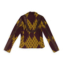 MAROON/YELLOW LASSO SHORT BLAZER