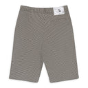 WHITE/BLACK LOOSE BERMUDA SHORTS