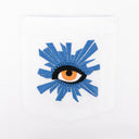 WHITE ALL SEEING POCKET T-SHIRT