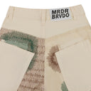 IVORY CAMOUFLAGE EMBROIDERY PANTS