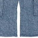 INDIGO RAISED WINDOW WOVEN PANTS