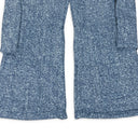 INDIGO RAISED WINDOW WOVEN PANTS