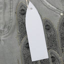 GRAY PATCHED ARCH PANTS